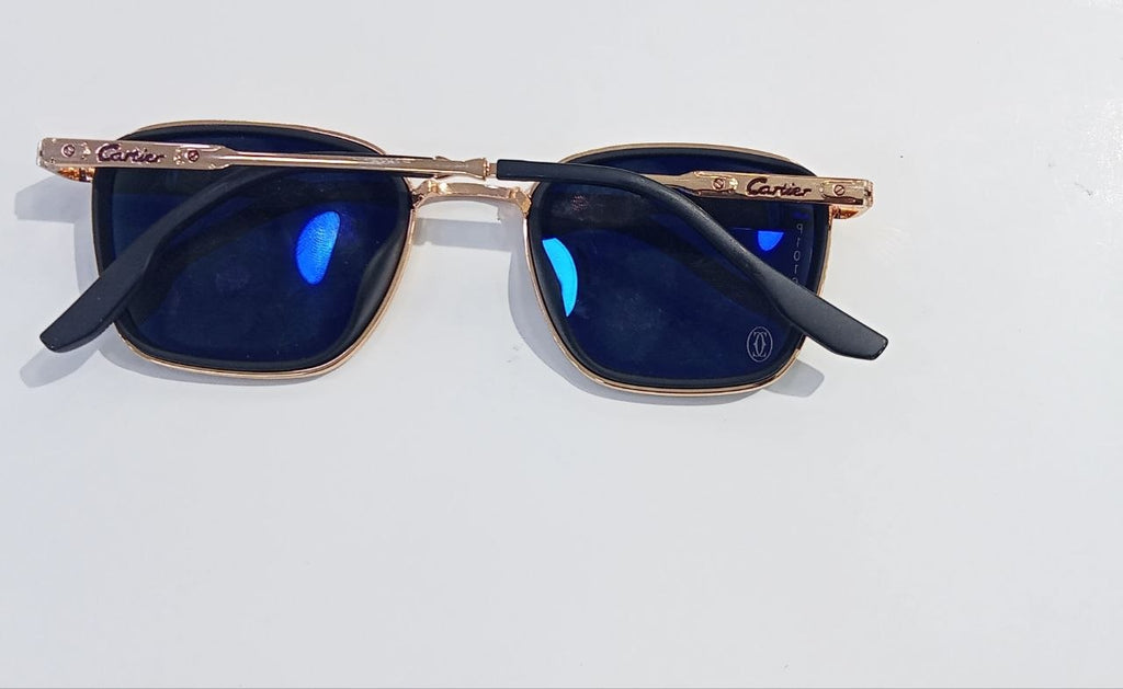 نظارات Cartier 4 Saisons الفرنسية الأصلية بإطار حديدي وعدسات كريستال متينة مضادة لأشعة الشمس و الزرقاء و البنفسجية